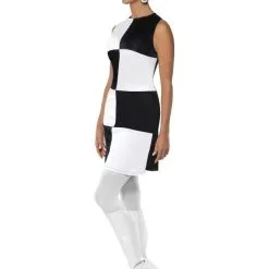 Sixties Black And White Partygirl Vrouw Kostuum -80s Kleding Winkel 21142 s 15