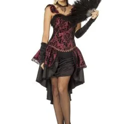 Kitty Queen Burlesque Vrouw Kostuum