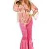 Dandy Pink Flower Power De Luxe Roze Vrouw Kostuum -80s Kleding Winkel 4776 1 4