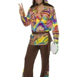 Psychedelisch Mannen Hippie Man Kostuum