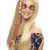 Hippie Blonde Pruik -80s Kleding Winkel 62608 11