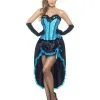 Blauw Burlesque Vrouw Kostuum -80s Kleding Winkel 74192 22