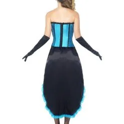 Blauw Burlesque Vrouw Kostuum -80s Kleding Winkel 74192c 22