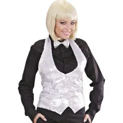 Dames Pailletten Vest Zilver Vrouw -80s Kleding Winkel 9091s c 6