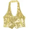 Dames Pailletten Vest Goud Vrouw -80s Kleding Winkel 9092g a 7