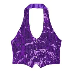 Las Vegas Show Pailletten Vest Vrouw -80s Kleding Winkel 9253l c 5