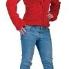 Fuzzy Jasje Rood Vrouw -80s Kleding Winkel fun508352 a 12