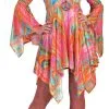 Caleidoscopisch Psychedelisch Hippie Vrouw Kostuum