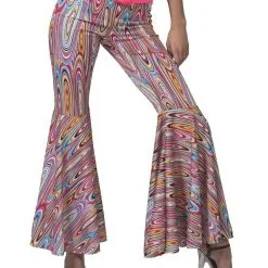 Heftige Trip Stippen Hippie Broek Wijde Pijpen Vrouw