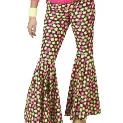 Fluor Flower Power Goes Disco Broek Vrouw