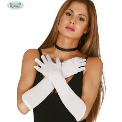 Maagdelijk Witte Lange Handschoenen 45 Centimeter