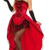 Zwierige Burlesque Jurk Rood Vrouw -80s Kleding Winkel grc16 84564 a 14
