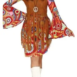 Seventies Festival Hippie Vrouw Kostuum