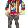 Hippe Hippie Tie Dye Man Kostuum -80s Kleding Winkel grc21 79406 1 7