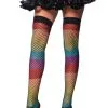 Regenboog Visnet Panty Elastische Top -80s Kleding Winkel leg 2017 9994 101 1 11