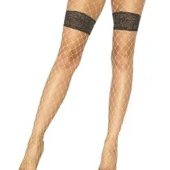 Diamant Netpanty Met Kant En Bloemen Tailleband