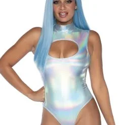 Holografische Sexy Spandex Bodysuit Vrouw Kostuum