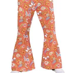 Hippie Broek Paisley Oranje Man