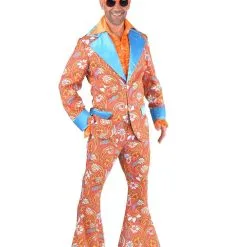 Jaren 60 Paisley Hippie Man Kostuum