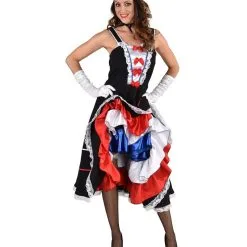 Vive La France Can Can Vrouw Kostuum