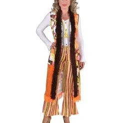 Hippie Retro Met Kuitlang Vest Vrouw