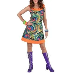 Vervagende Cirkels Vage Hippie Vrouw Kostuum