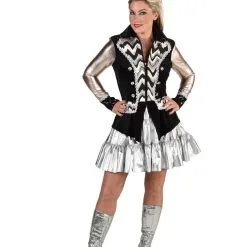 Getailleerde Show Jas Zilver Vrouw