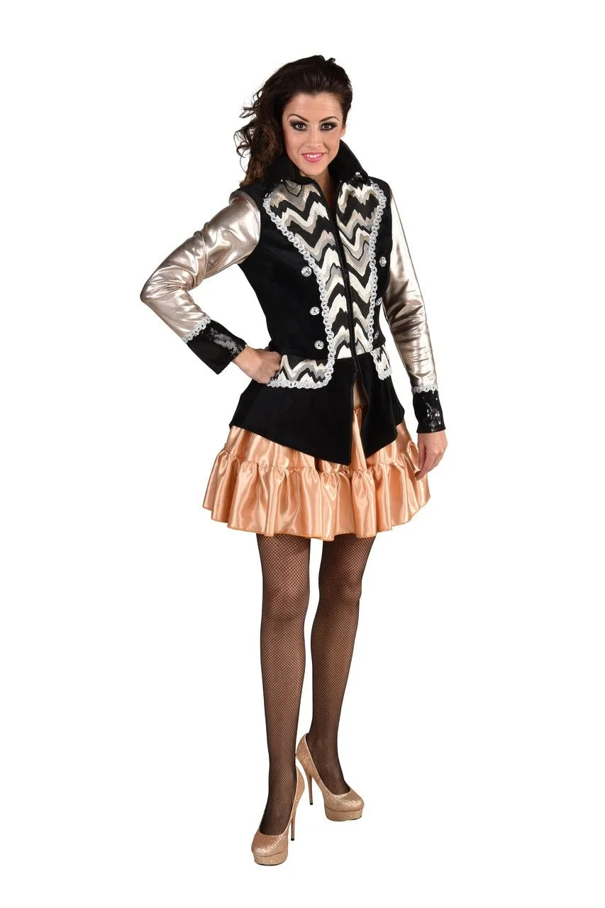 Getailleerde Show Jas Zilver Vrouw 6 Getailleerde Show Jas Zilver Vrouw - Afbeelding 4