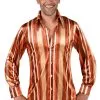 Typische Jaren 70 Bruin Gestreepte Blouse Man -80s Kleding Winkel mag 2020 221267 32 1 20