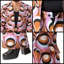 Jaren 70 Hippie Soul Disco 60s Psychedelische Ogen Man Kostuum -80s Kleding Winkel orep 2019 7011011mul d 4 29