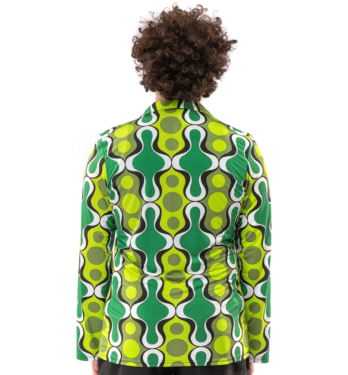 Jaren 70 Hippie Soul Disco 60s Ga Voor Groen Shirt Man 6 Jaren 70 Hippie Soul Disco 60s Ga Voor Groen Shirt Man - Afbeelding 4