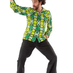 Jaren 70 Hippie Soul Disco 60s Ga Voor Groen Shirt Man 16 Jaren 70 Hippie Soul Disco 60s Ga Voor Groen Shirt Man -80s Kleding Winkel orep 2019 7051011grn d 6 24