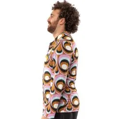 Jaren 70 Hippie Soul Disco 60s Psychedelische Ogen Shirt Man 13 Jaren 70 Hippie Soul Disco 60s Psychedelische Ogen Shirt Man -80s Kleding Winkel orep 2019 7051011mul d 3 32