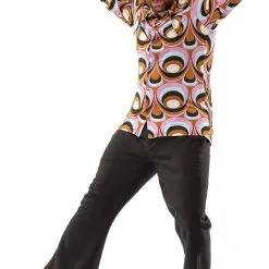 Jaren 70 Hippie Soul Disco 60s Psychedelische Ogen Shirt Man 17 Jaren 70 Hippie Soul Disco 60s Psychedelische Ogen Shirt Man -80s Kleding Winkel orep 2019 7051011mul d 7 32