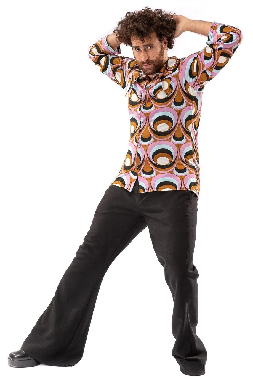 Jaren 70 Hippie Soul Disco 60s Psychedelische Ogen Shirt Man 9 Jaren 70 Hippie Soul Disco 60s Psychedelische Ogen Shirt Man - Afbeelding 7