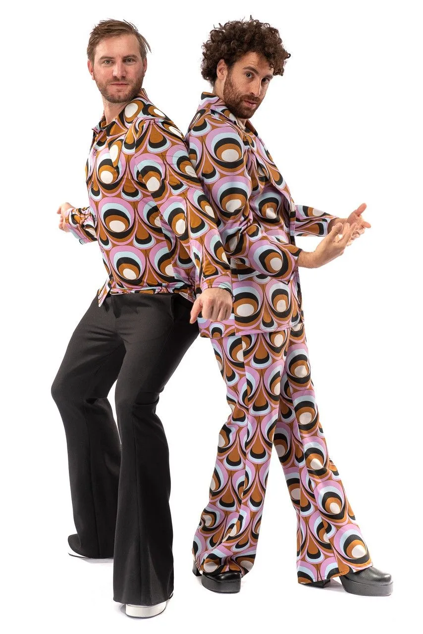 Jaren 70 Hippie Soul Disco 60s Psychedelische Ogen Shirt Man 11 Jaren 70 Hippie Soul Disco 60s Psychedelische Ogen Shirt Man - Afbeelding 9