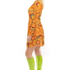 Jaren 70 Hippie Soul Disco 60s Agent Orange Jurk Vrouw -80s Kleding Winkel orep 2019 7062011ora d 3 25