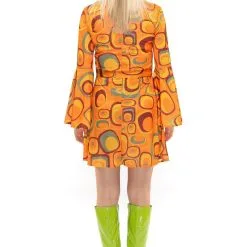 Jaren 70 Hippie Soul Disco 60s Agent Orange Jurk Vrouw -80s Kleding Winkel orep 2019 7062011ora d 4 25