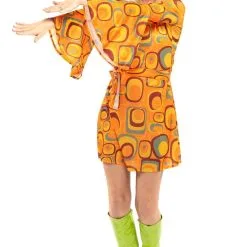 Jaren 70 Hippie Soul Disco 60s Agent Orange Jurk Vrouw -80s Kleding Winkel orep 2019 7062011ora d 6 25