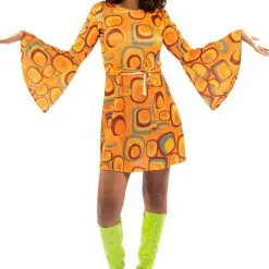 Jaren 70 Hippie Soul Disco 60s Agent Orange Jurk Vrouw -80s Kleding Winkel orep 2019 7062011ora d 8 25