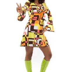 Jaren 70 Hippie Soul Disco 60s Dolle Lijnen Vrouw Kostuum -80s Kleding Winkel orep 2019 7062021mul d 7 33