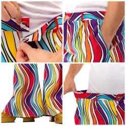 Jaren 60 Regenboog Flower Power Hippie Festival Broek Man -80s Kleding Winkel orep 2020 6071021pri e 5 23