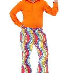 Jaren 60 Regenboog Flower Power Hippie Festival Broek Man -80s Kleding Winkel orep 2020 6071021pri e 6 23