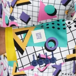 90s Memphis Master Saved By The Bell Opposuit Man Kostuum -80s Kleding Winkel osui 0128 6 17