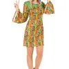 Hippie Eeuwig Durende Vredige Zomers Jaren 60 Vrouw Kostuum