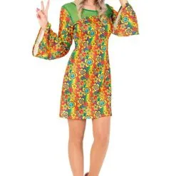 Hippie Eeuwig Durende Vredige Zomers Jaren 60 Vrouw Kostuum