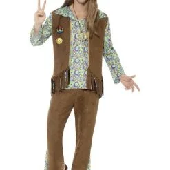 Crosby High Hippie Man Kostuum