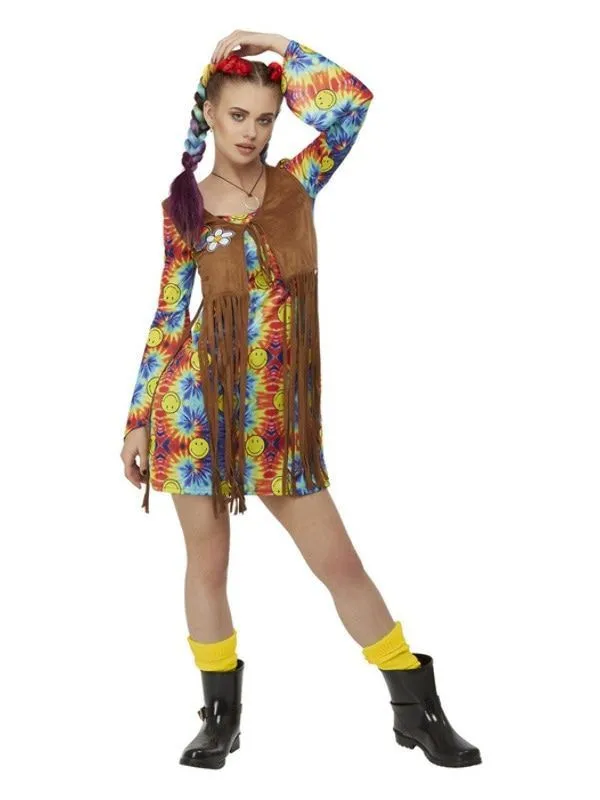 Smiley Hippie Jurk Vrouw 4 Smiley Hippie Jurk Vrouw - Afbeelding 2