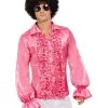 Roze 60s Rouches Hemd Man -80s Kleding Winkel smf 2020 62012 1 20