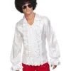 Wit 60s Rouches Hemd Man -80s Kleding Winkel smf 2020 62013 1 18